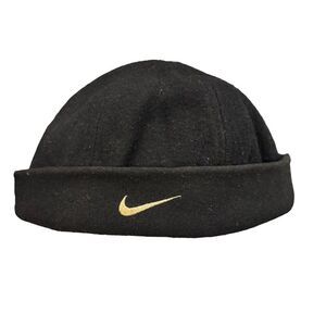 Vintage Nike Skullcap Black Wool/ Rayon RN#56323 CA#05553 Size M USED